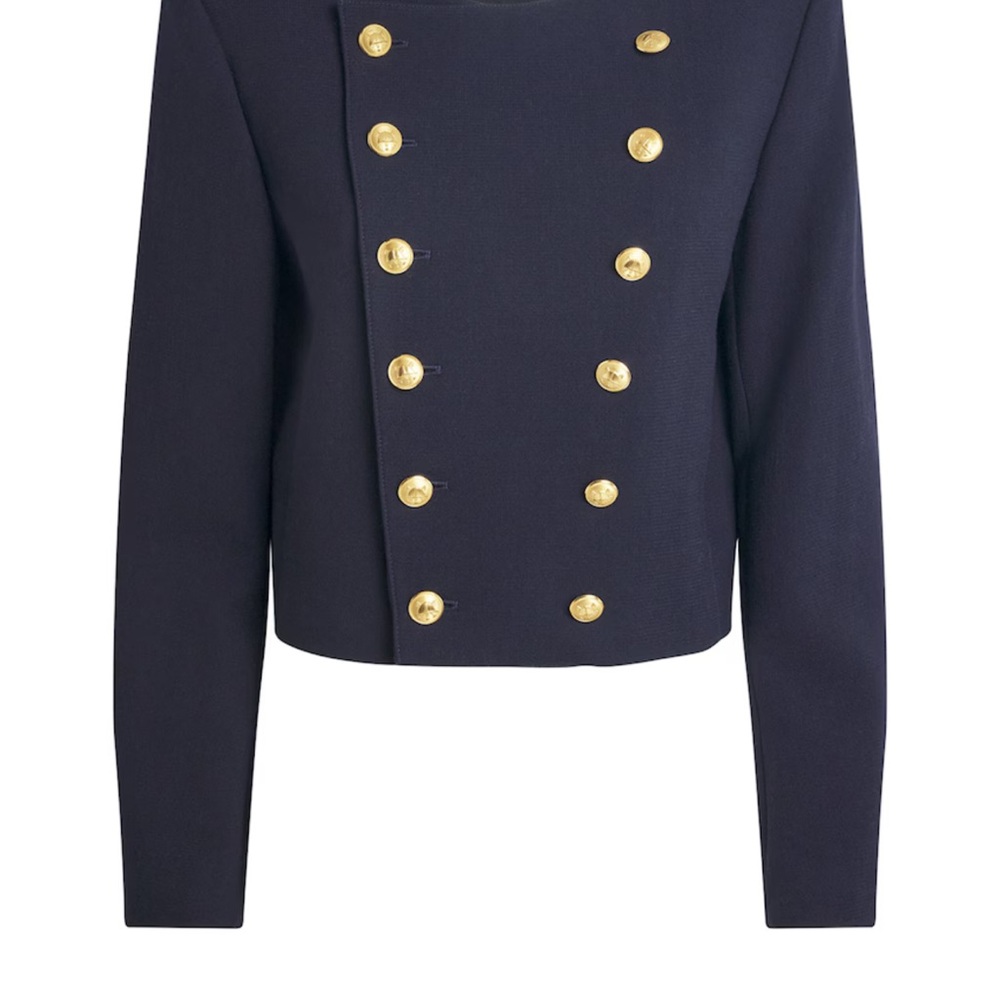 Ralph Lauren Midnight Blue Blazer with Gold Accents